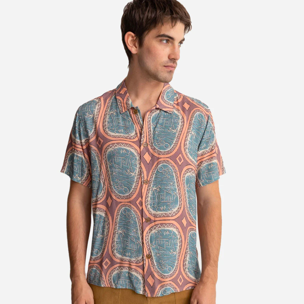 RHYTHM - VISTA SS SHIRT - Rust – Image 3