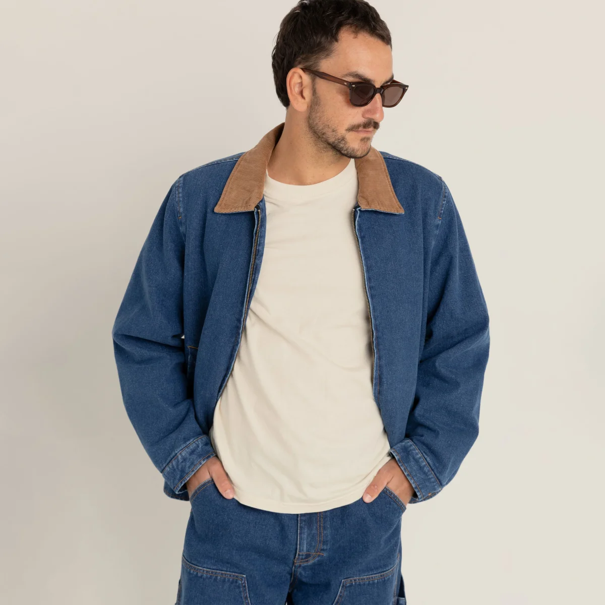 Rhythm - Washed Denim James Jacket - Blue Wash – Image 4