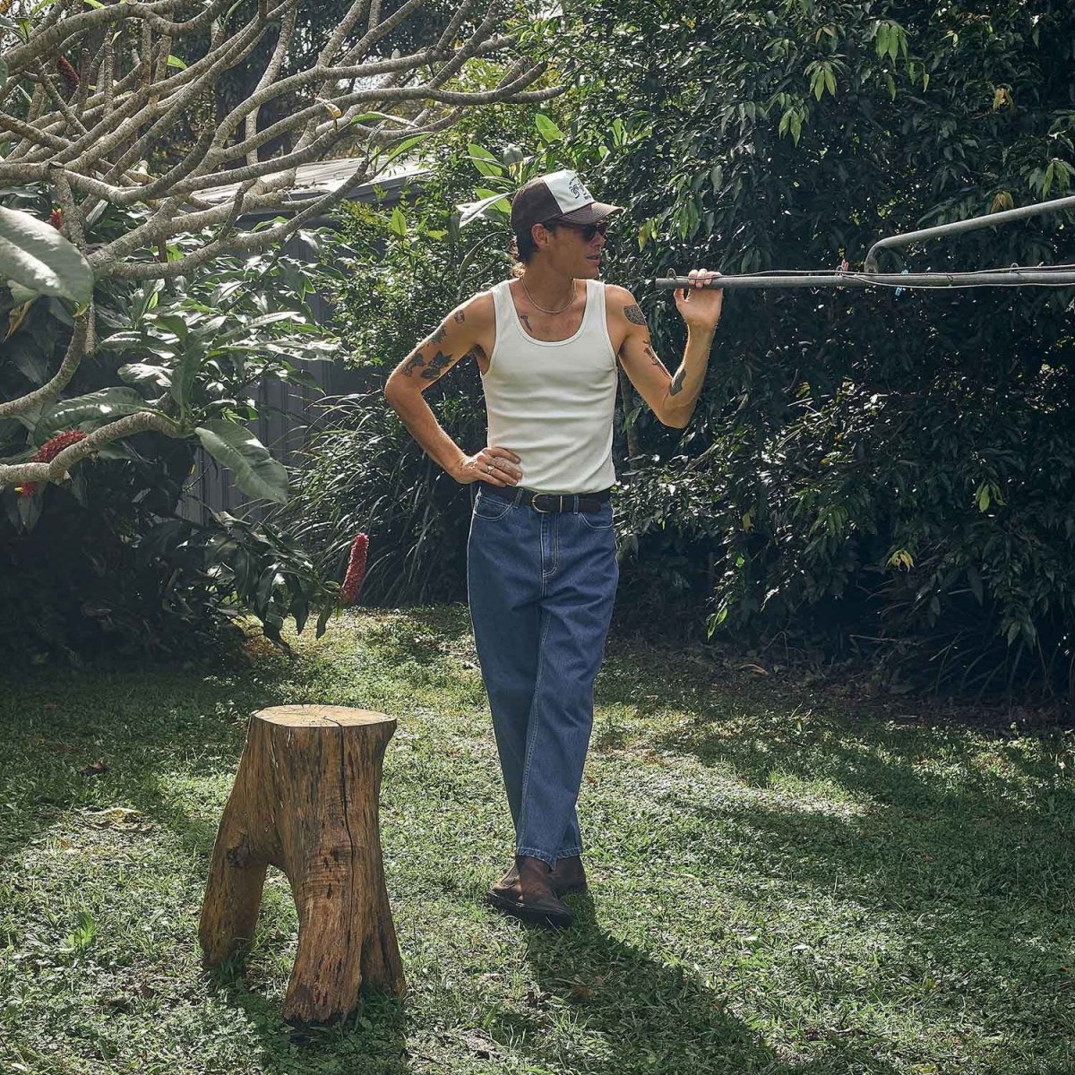 Rhythm - Everyday Singlet - White – Image 3