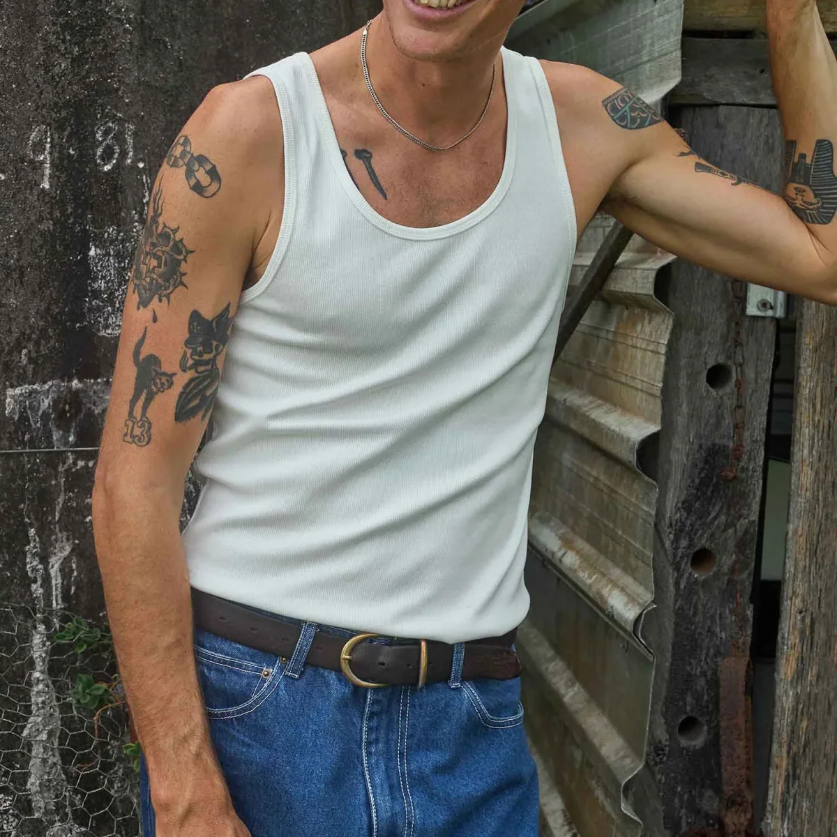 Rhythm - Everyday Singlet - White – Image 4