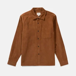 RHYTHM - CORDUROY LS SHIRT - Brown