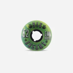 SML WHEELS - SUCCULENT BIG DREAMS BLUE-YELLOW SWIRL V-CUT - 92A 52MM