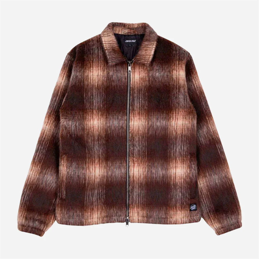 Santa Cruz Hideout Jacket - Brown Check – Image 2
