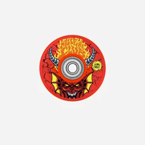 Roues Slime Balls x Stranger Things - Hellfire Light Wheels 66mm 78a (LED Rouges)