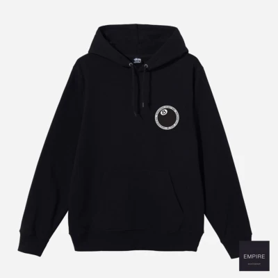 STUSSY 8 BALL DOT HOOD - Black – Image 3