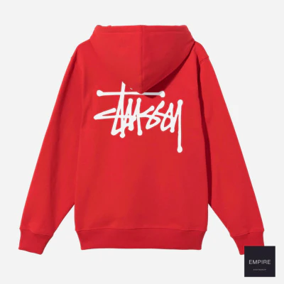 STUSSY BASIC STUSSY HOOD - Red – Image 2
