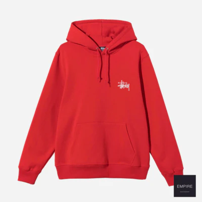 STUSSY BASIC STUSSY HOOD - Red – Image 3