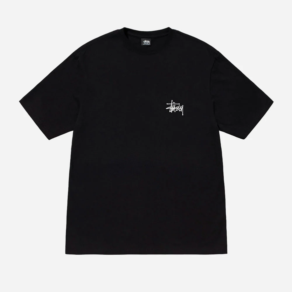 STUSSY BASIC STUSSY TEE - Black – Image 3