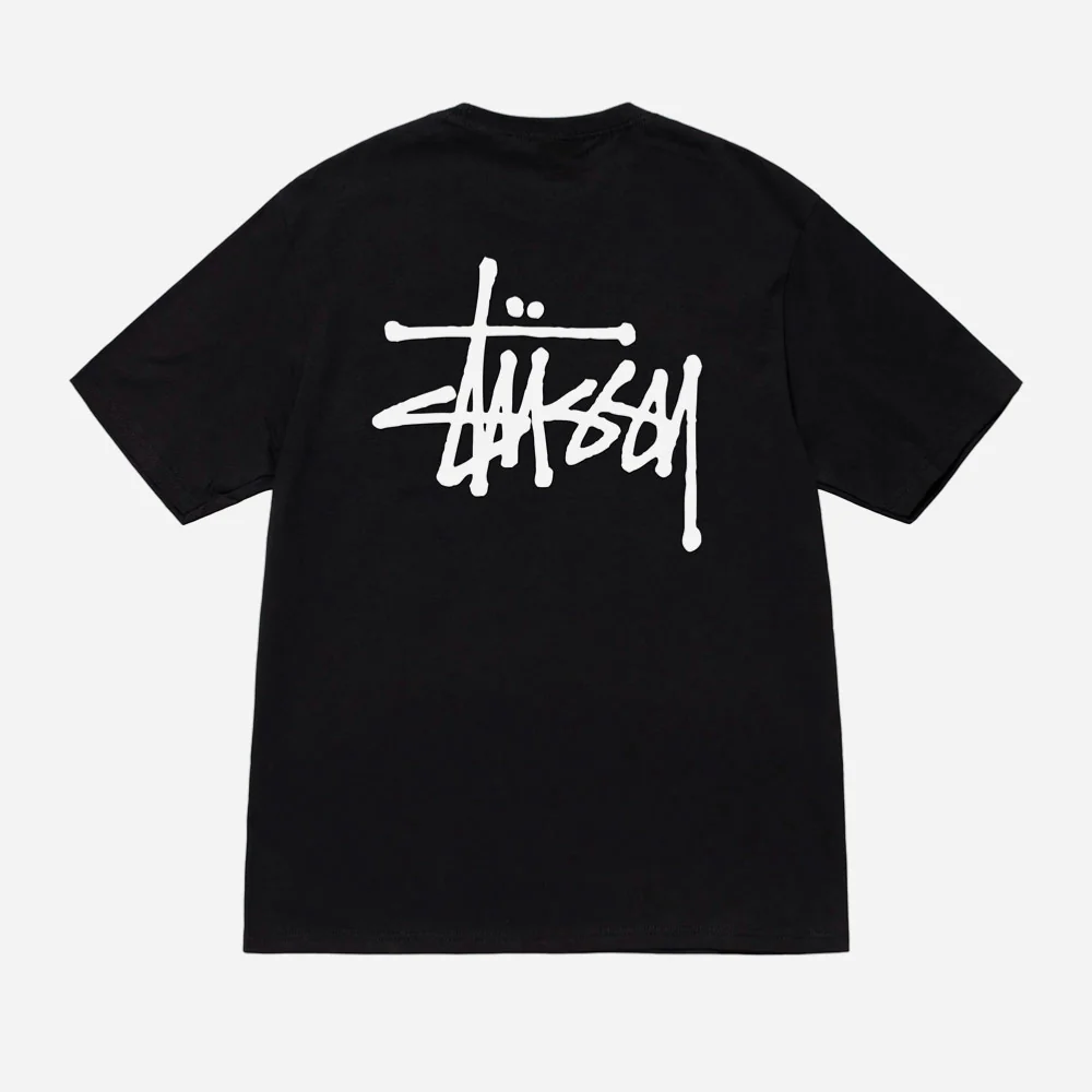 STUSSY BASIC STUSSY TEE - Black – Image 2