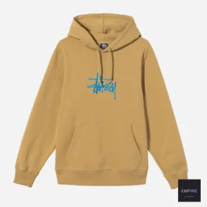 STUSSY BASIC STUSSY APP HOODIE - Khaki