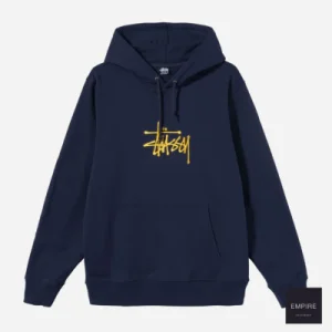 STUSSY BASIC STUSSY APP HOODIE - Navy