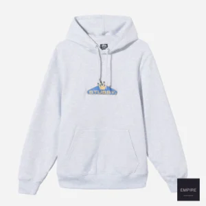 STUSSY CROWNED APP HOOD - Ash Heather