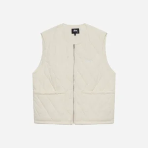 Stussy - Diamond Quilted Vest - Cream
