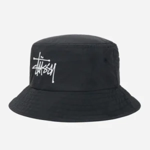 Stussy - Peached Nylon Basic Bucket Hat - Black