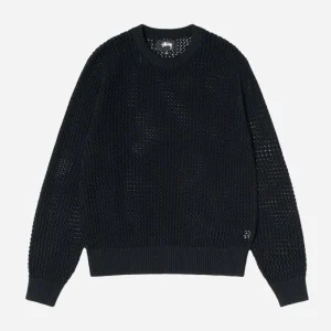 Stussy - Pig. Dyed Loose Gauge Sweater - Solid Black