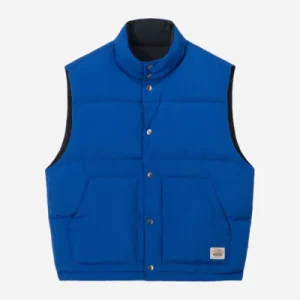 STUSSY - REVERSIBLE DOWN WORKGEAR VEST - ROYAL