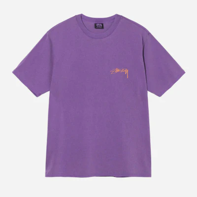 STUSSY - STATUE PIG DYED TEE - Purple – Image 3