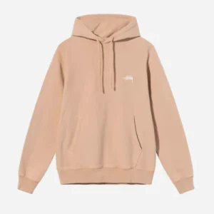 STUSSY STOCK LOGO HOOD BEIGE