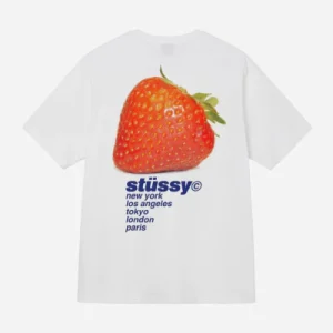 STUSSY - STRAWBERRY TEE - White