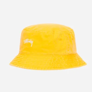 Stussy - Washed Stock Bucket Hat - Gold