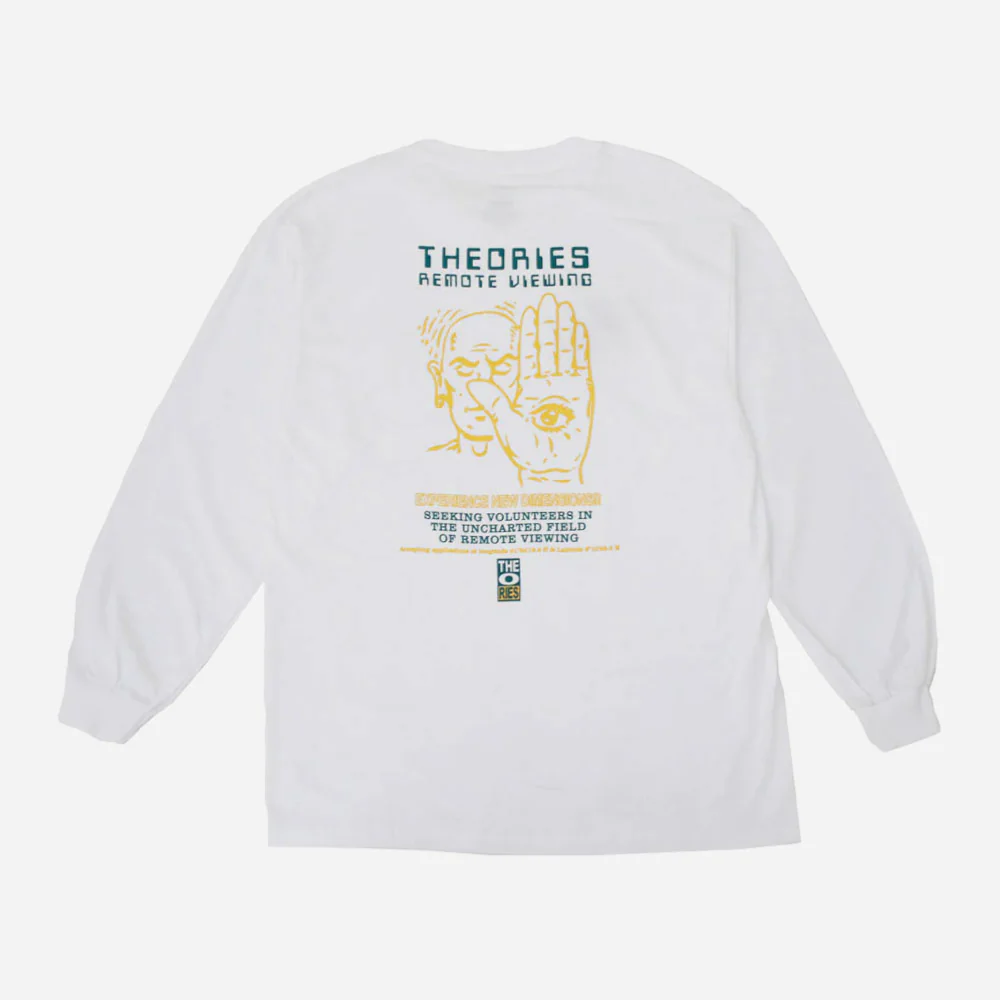 THEORIES OF ATLANTIS - REMOTE VIEWING LS TEE - WHITE – Image 2