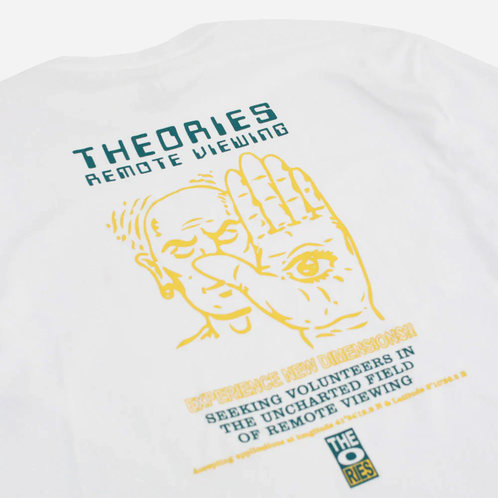 THEORIES OF ATLANTIS - REMOTE VIEWING LS TEE - WHITE – Image 4