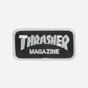 Thrasher - Logo Patch - Black / Grey