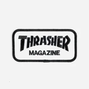 Thrasher - Logo Patch - White / Black