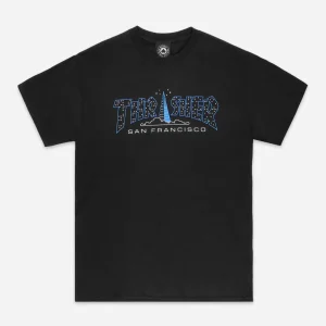 THRASHER - PYRAMID TEE - Black