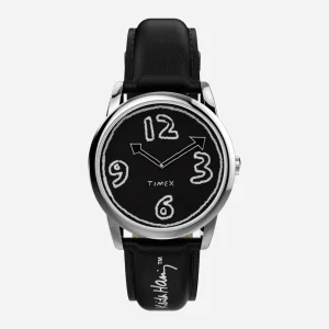 TIMEX x KEITH HARING - EASY READER - Black - Silver - Tone