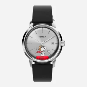 Timex - Marlin Automatic X Peanuts Snoopy Flying Ace Watch - Black / Stainless Steel