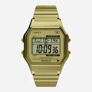 Timex - T80 34mm Stainless Steel Expansion Band Watch - Gold-Tone / Gold-Tone