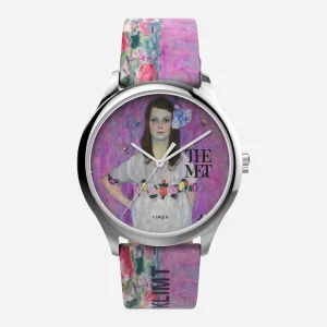 TIMEX x THE MET - KLIMT 40mm LEATHER STRAP WATCH