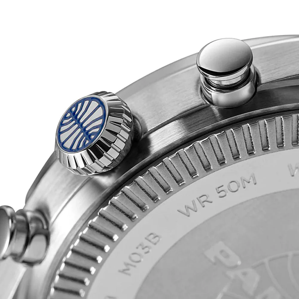 TIMEX X PAN AM - WATERBURY CHRONOGRAPH 42mm - Leather Strap Watch – Image 9