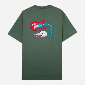 TIRED - MUSIC S-S ORGANIC TEE - Green