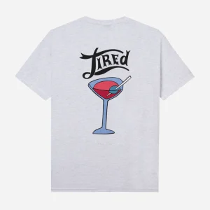 TIRED -  DIRTY MARTINI SS TEE - HEATHER GREY