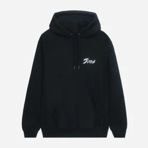 TIRED SKATEBORD TEAM PULLOVER HOOD - BLACK
