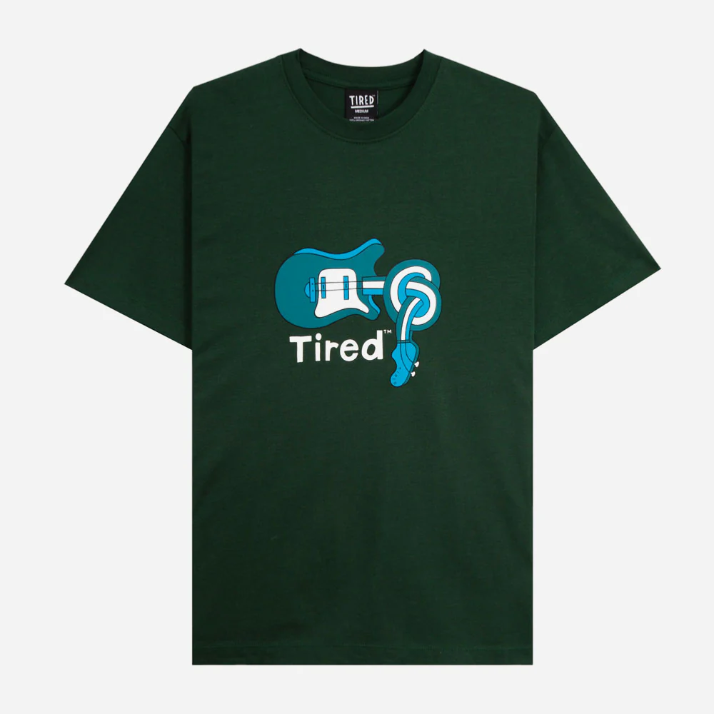 TIRED - SPINAL TAP S-S ORGANIC TEE - Forest Green