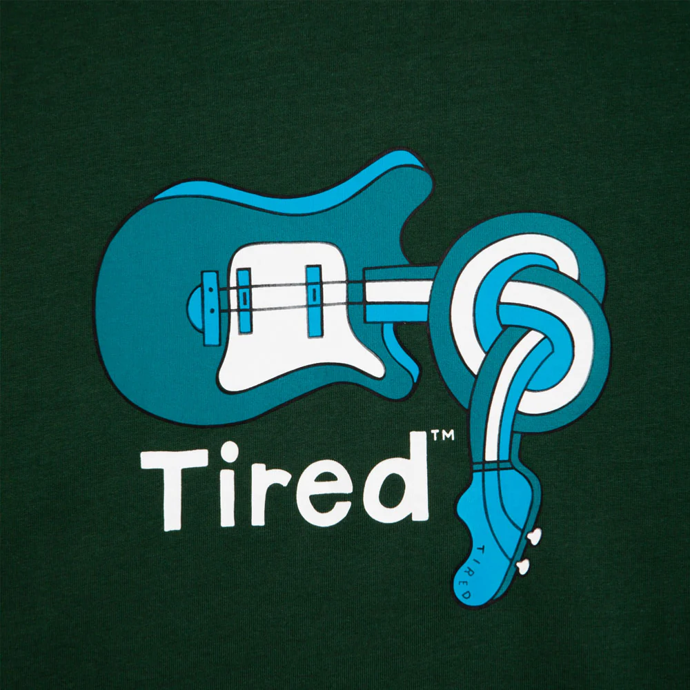 TIRED - SPINAL TAP S-S ORGANIC TEE - Forest Green – Image 3