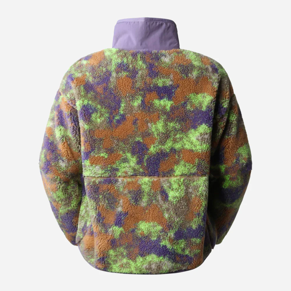 THE NORTH FACE WOMEN - EXTREME PILE PULLOVER - Utility Brown Stippled Camo Print – Image 3
