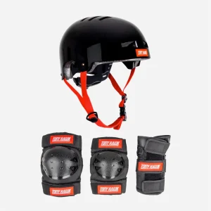 Tony Hawk - Kit Complet de Protections pour Skateboard - Noir / Rouge