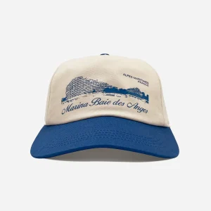Visit Caps - Marina Baie des Anges - Cream / Blue