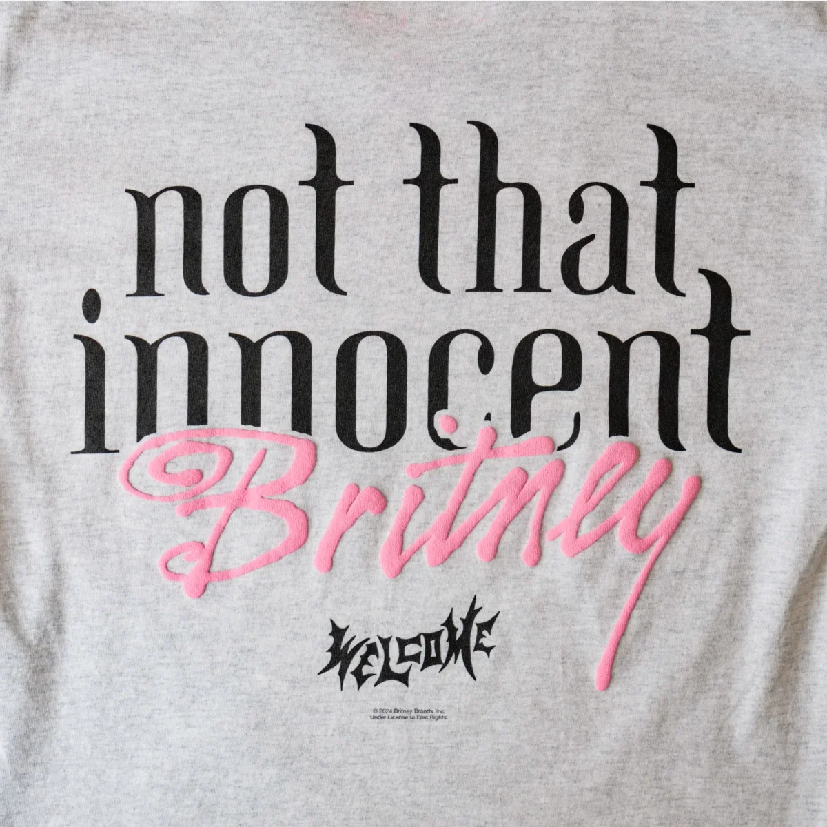 WELCOME X BRITNEY SPEARS - DAISES TEE - Heather Grey – Image 6