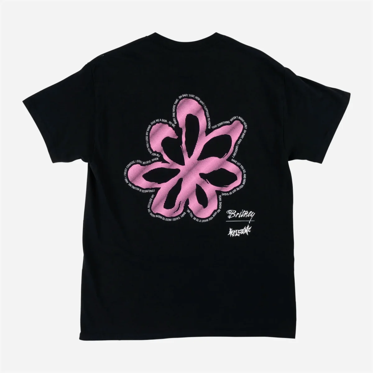 WELCOME X BRITNEY SPEARS - FLOWER TEE - Black – Image 3