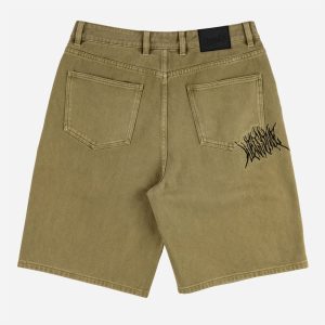 Welcome - Chasm Baggy Denim Jort - Cedar