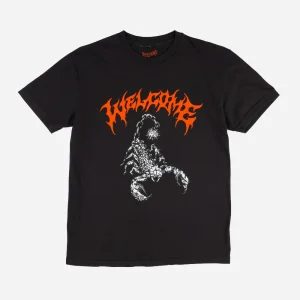 WELCOME SKATEBOARDS - MACE GARMENT DYED PRINTED TEE - Black