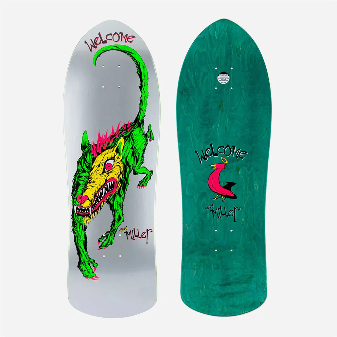 Welcome - Miller Beast On Crossbone - Metallic Silver – Image 2