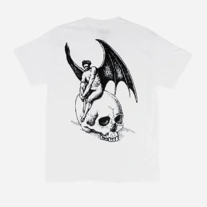 WELCOME SKATEBOARDS - NEPHILIM PRINTED TEE - White Black