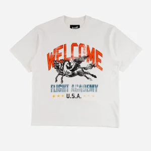 Welcome - Pegasus Tee - White