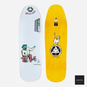WELCOME SKATEBOARDS ''BIRD FEEDER" CHRIS MILLER PRO MODEL ON GAIA - WHITE